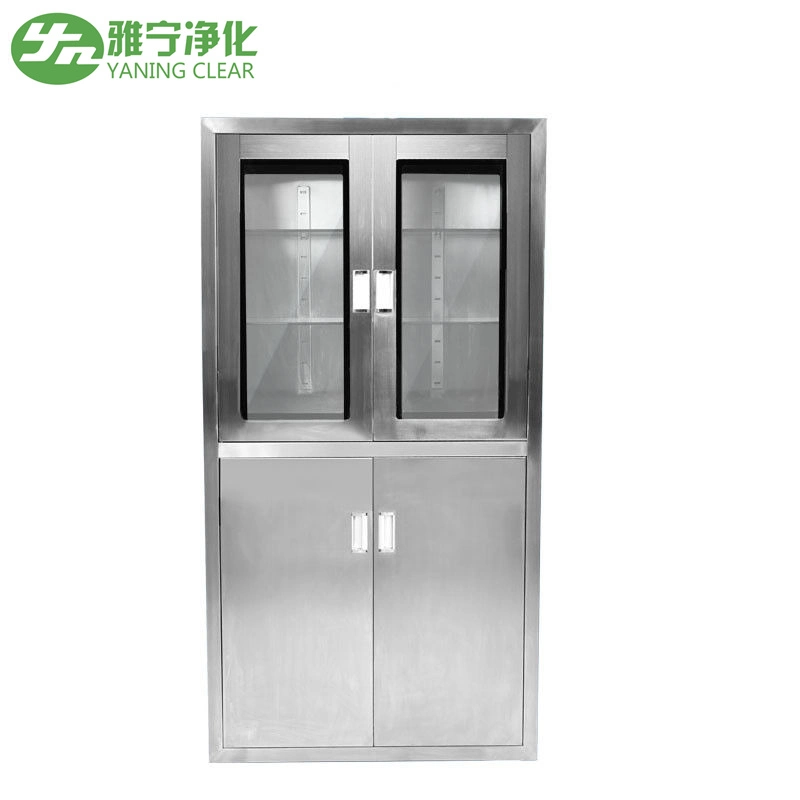 Glass Medical Instrument Cabinet Outpatient Medicine Cabinet Osen-Hc1 Stainless Steel Hospital Furniture, Hospital Furniture